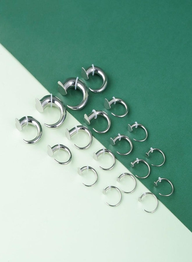 TBOSEN 18PCS Stainless Steel Stretching Kit Taper Bend Expander O-Ring Round | Flower | Heart | Cat Top Body Piercing Jewelry Set - Image 4